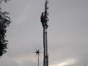 GB3WB with G1VSX up the mast