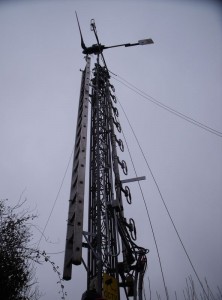 GB7WB Ladder fitted to our tower